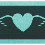 Capacho Coração com Asa