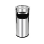 CINZEIRO LIXEIRA EM AÇO INOX COM ARO INOX