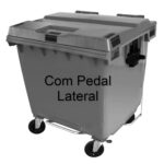 Contentor Lixeira movel pastica 1000 litros  com pedal
